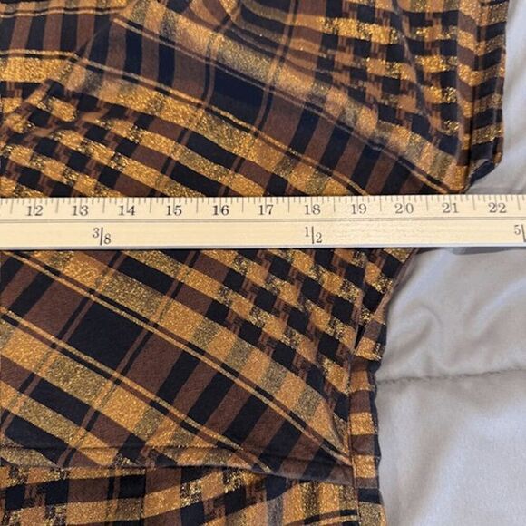 Ace & Zig Wrap Jumpsuit "Barn Wrap" St. Honore Brown Metallic Gold Size Medium - Picture 8 of 14